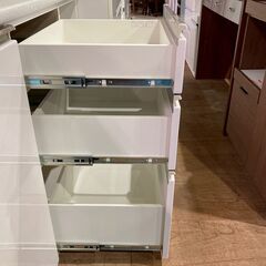 【愛品館 市原店】ニトリ｜アルミナ2 120KB｜スライド扉キッチンボードの画像