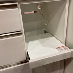 【愛品館 市原店】ニトリ｜アルミナ2 120KB｜スライド扉キッチンボードの画像