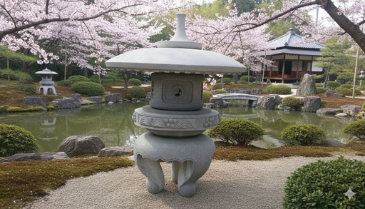 新品【石の杜】4尺丸雪見灯篭 中国産白御影石 25万円（税込・設置込/広島県内限 02