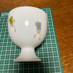 林斎窯　五色軍配高台湯呑揃 5客の画像