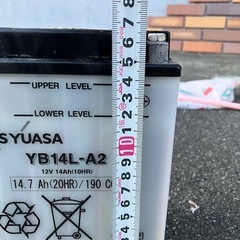 除雪機用のバッテリー、YB14Ｌ-A2 の画像