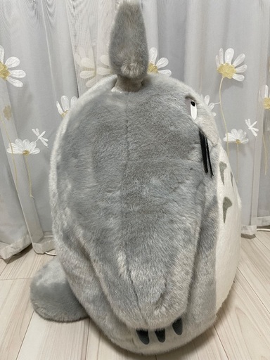となりのトトロ お昼寝クッション グレー ぬいぐるみ ジブリ　10/22までお取引