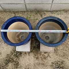 植木鉢　陶器　　１２号　２個の画像