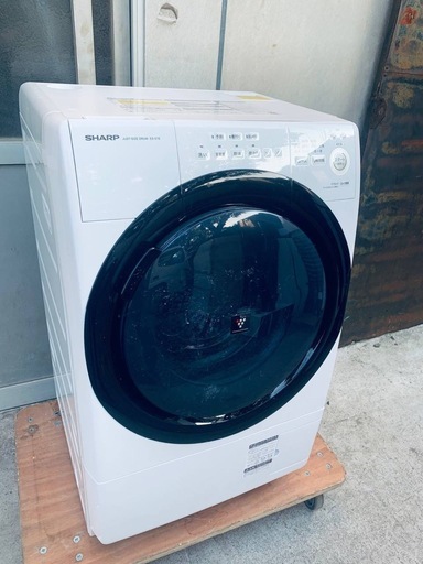 ②✓SHARPドラム式電気洗濯乾燥機✓ ✓ES-S7E-WR✓