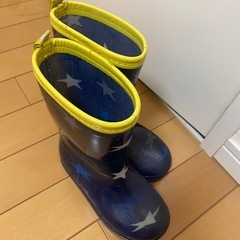 キッズ長靴　18cm 青の画像