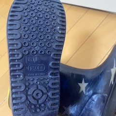 キッズ長靴　18cm 青の画像