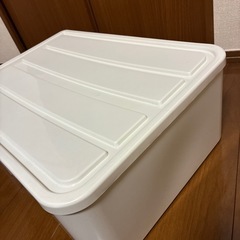 受渡予定者決定　衣装ケース ホワイト 54cm×39.5cm×20cmの画像