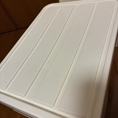 受渡予定者決定　衣装ケース ホワイト 54cm×39.5cm×20cmの画像