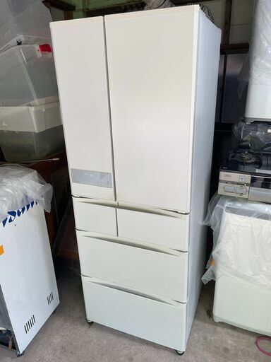 【リユースショップスパークル】No.19　ノンフロン冷凍冷蔵庫　三菱　MR-JX61Y-W　605L　2014年製　自動製氷機能付き！　配送設置可能♪