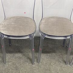 MAGIS/マジス VANITY CHAIR/バニティチェア 4脚セット ダイニング クリアー クリスタル 透明 インテリア 中古家具 店頭引取歓迎 R10163の画像