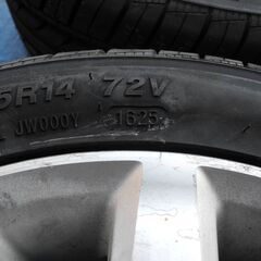 165/55R14　新品外国製タイヤ　エアバルブ新品　ワゴンＲ純正ホイールの画像