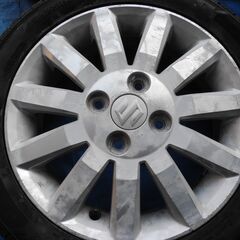 165/55R14　新品外国製タイヤ　エアバルブ新品　ワゴンＲ純正ホイールの画像