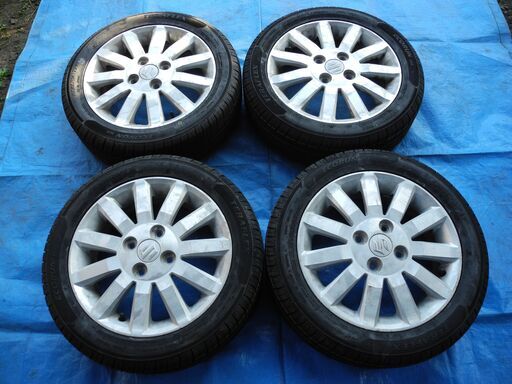 165/55R14　新品外国製タイヤ　エアバルブ新品　ワゴンＲ純正ホイール