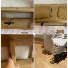 【訳あり破格】浜本工芸 学習机6点セット　皇室御用達の画像
