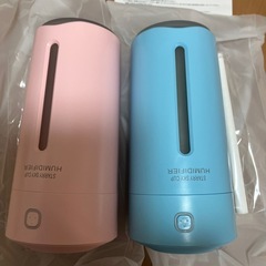 未使用　加湿器　ブルーとピンク　2個の画像