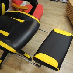 【川崎市宮前区リサイクルオフ】KINGGEE　ゲーミングチェア　オットマン　　メッシュの画像