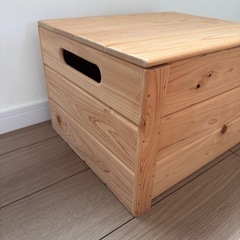 木箱　収納の画像