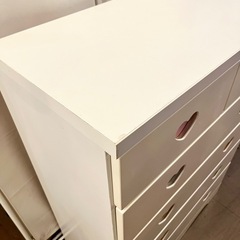 【配送可!】アルファタカバ ポップスター 幅75cm5段タイプ パステルブルー 木製 完成品 日本製 キッズチェスト ベビーチェスト 子供用タンス チェスト タンス 子供部屋 収納 大容量収納 大川家具 ハート デザイン ホワイト チェスト 6段 タンス 引き出し パステルカラー ガーリー 収納家具 カラフル 子供 こども 子ども 箪笥 整理箪笥の画像