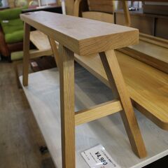 【川崎市宮前区リサイクルオフ】muji　無印良品　オーク材　廃盤品　ベンチの画像