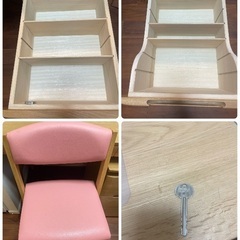 皇室御用達　浜本工芸　学習机6点セットの画像