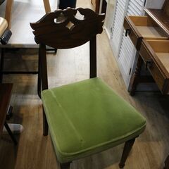 【川崎市宮前区リサイクルオフ】三越家具ライディングデスク　アンティーク　椅子付きの画像