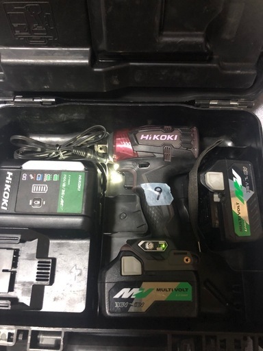 ②ハイコーキ インパクトレンチ WR18DBDL2中古美品オリジナルハウジング