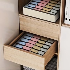 【新品未使用】靴下、下着収納ケース×2個セットの画像