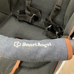 I2510-362 （株）西松屋チェーン Smart Angel ベビーカー デニム調生地 中古美品の画像