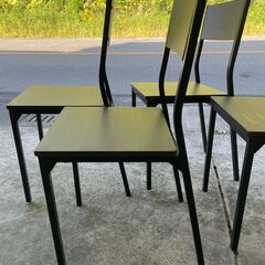 【リユースショップスパークル】No.21　ダイニングチェア　4点セット　ダークブラウン　椅子　配送設置可能♪の画像