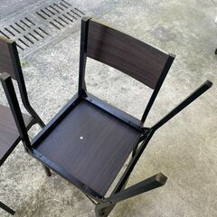 【リユースショップスパークル】No.21　ダイニングチェア　4点セット　ダークブラウン　椅子　配送設置可能♪の画像
