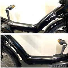 1年保証 送料無料　ブリヂストン　20インチ　子供乗せ　黒色　電動アシスト自転車　g120の画像