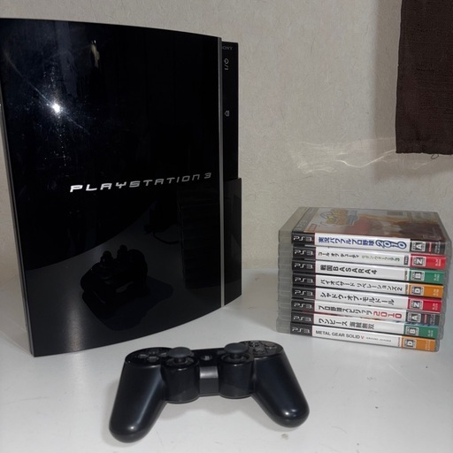 【動作確認済】PS3 CECH-L00 本体＋コントローラー＋ソフト7本セット（PS2ソフト対応モデル）