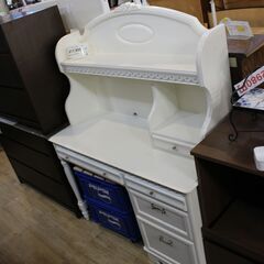 【川崎市宮前区リサイクルオフ】イギリスアンティーク調　学習デスク　白　