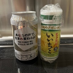 ビールと焼酎の画像