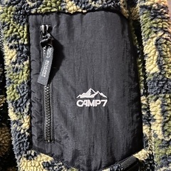 CAMP7 カモ柄フリースの画像