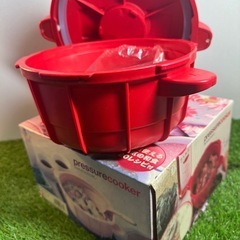 新品、未使用pressure cooker 鍋　ピンクマイヤー 電子レンジ圧力鍋 2.3の画像