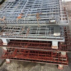 鉄かご　鉄カゴ　パレティーナ メッシュパレット  折り畳みパレット ネステナーラック メッシュバッカンの画像