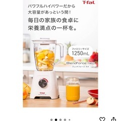 2回テスト使用のみ、ティファール T−FAL BL4201JPの画像
