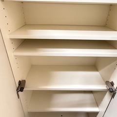 ①大川家具　カップボード　食器棚　上部のみの画像