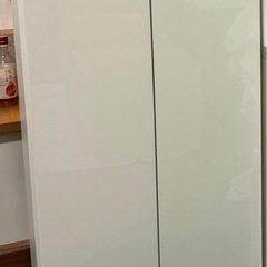 ①大川家具　カップボード　食器棚　上部のみ