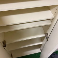 ①大川家具　カップボード　食器棚　上部のみの画像