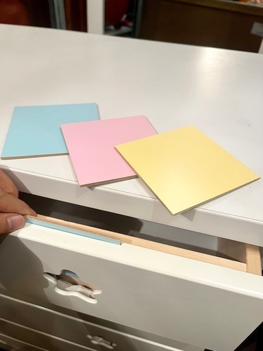 《売約済》アルファタカバ ポップスター 幅75cm5段タイプ パステルブルー 木製 完成品 日本製 キッズチェスト ベビーチェスト 子供用タンス チェスト タンス 子供部屋 収納 大容量収納 大川家具　スター デザイン ホワイト チェスト 6段 タンス 引き出し パステルカラー ガーリー 収納家具 カラフル 子供 部屋 こども 子ども 箪笥 整理箪笥