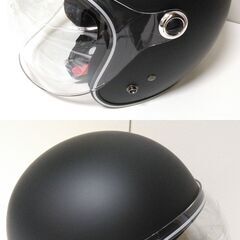 MOTO BASE シールド付 ヴィンテージタイプ ジェットヘルメットの画像
