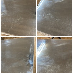 ジモティー限定価格！S717 ⭐ 昇光家具 キャスター付きキッチンカウンター 天板ステンレス 幅120.5cm USED の画像