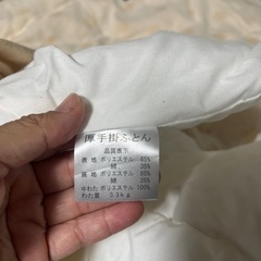 厚手掛けふとん　100✖️125の画像