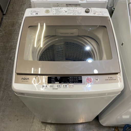 AQUA 全自動洗濯機 AQW-GV700E 7.0kg 2017年製