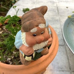 ガーデニング　ウォーターキーパー　ウォーターポット　水やり　小人　熊さん　3点の画像