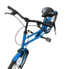 Wanp 折り畳み自転車 20インチ ブルー 中古の画像