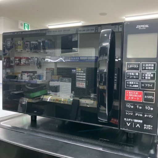 安心の6ヶ月間保証つき！ZEPEAL オーブンレンジ　庫内フラット　50Hz/60Hz【トレファク堺福田店】