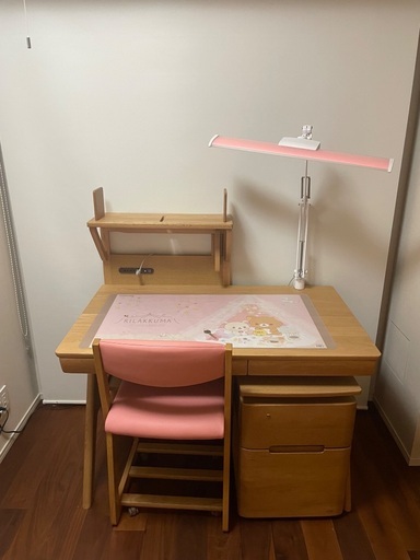 皇室御用達　浜本工芸 学習机6点セット③